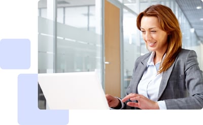 Customer with a laptop