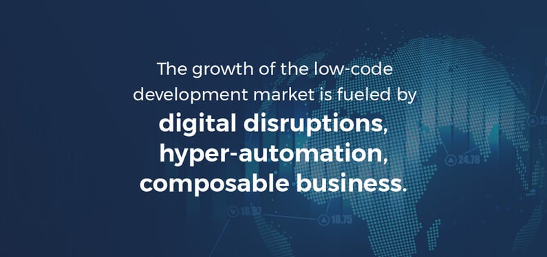 Gartner growth of low-code market