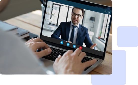Video call with a customer