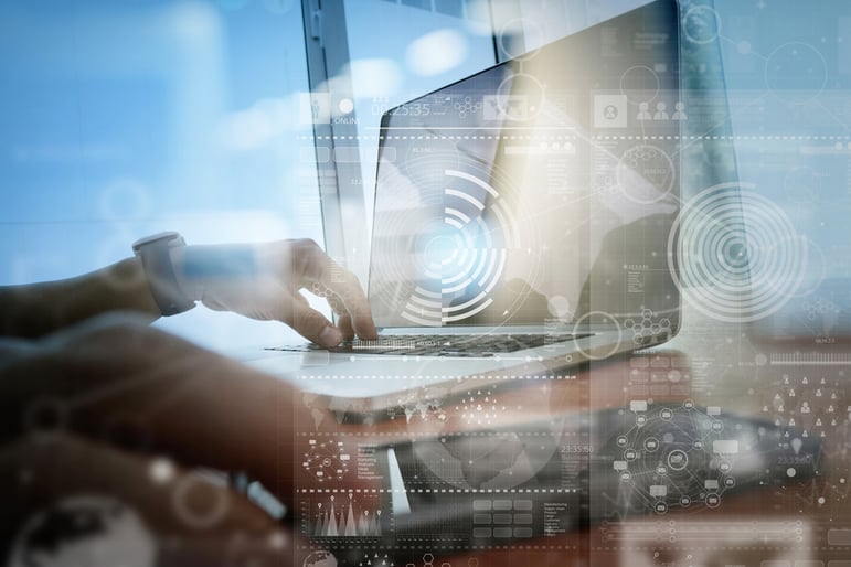 businessman hand working with modern technology and digital layer effect as business strategy concept-Feb-07-2022-11-35-53-19-AM